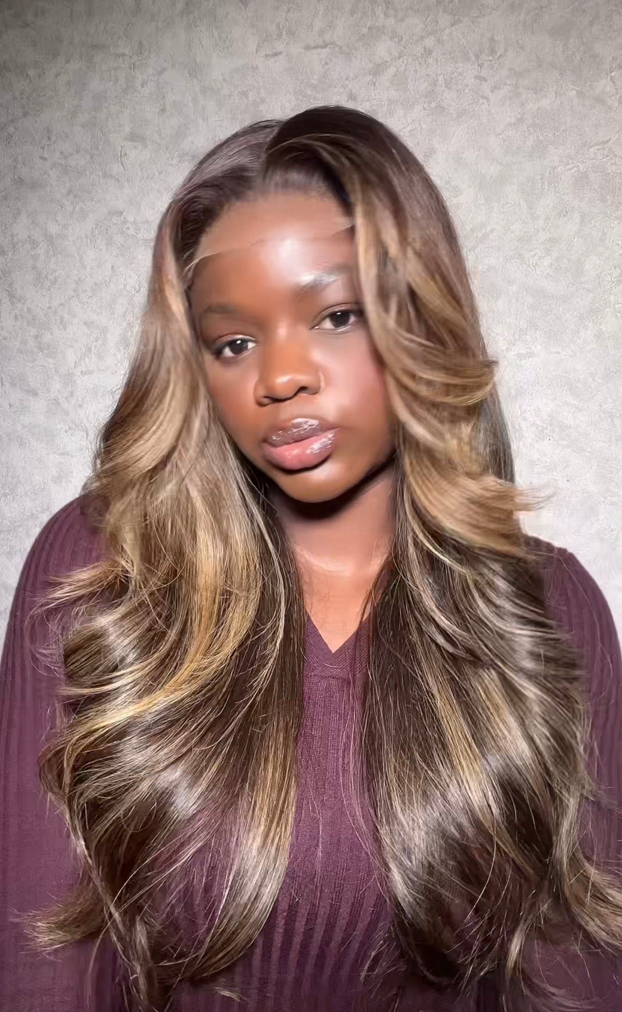 Brown Highlight x Soft Curls