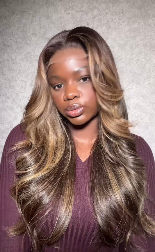 Brown Highlight x Soft Curls